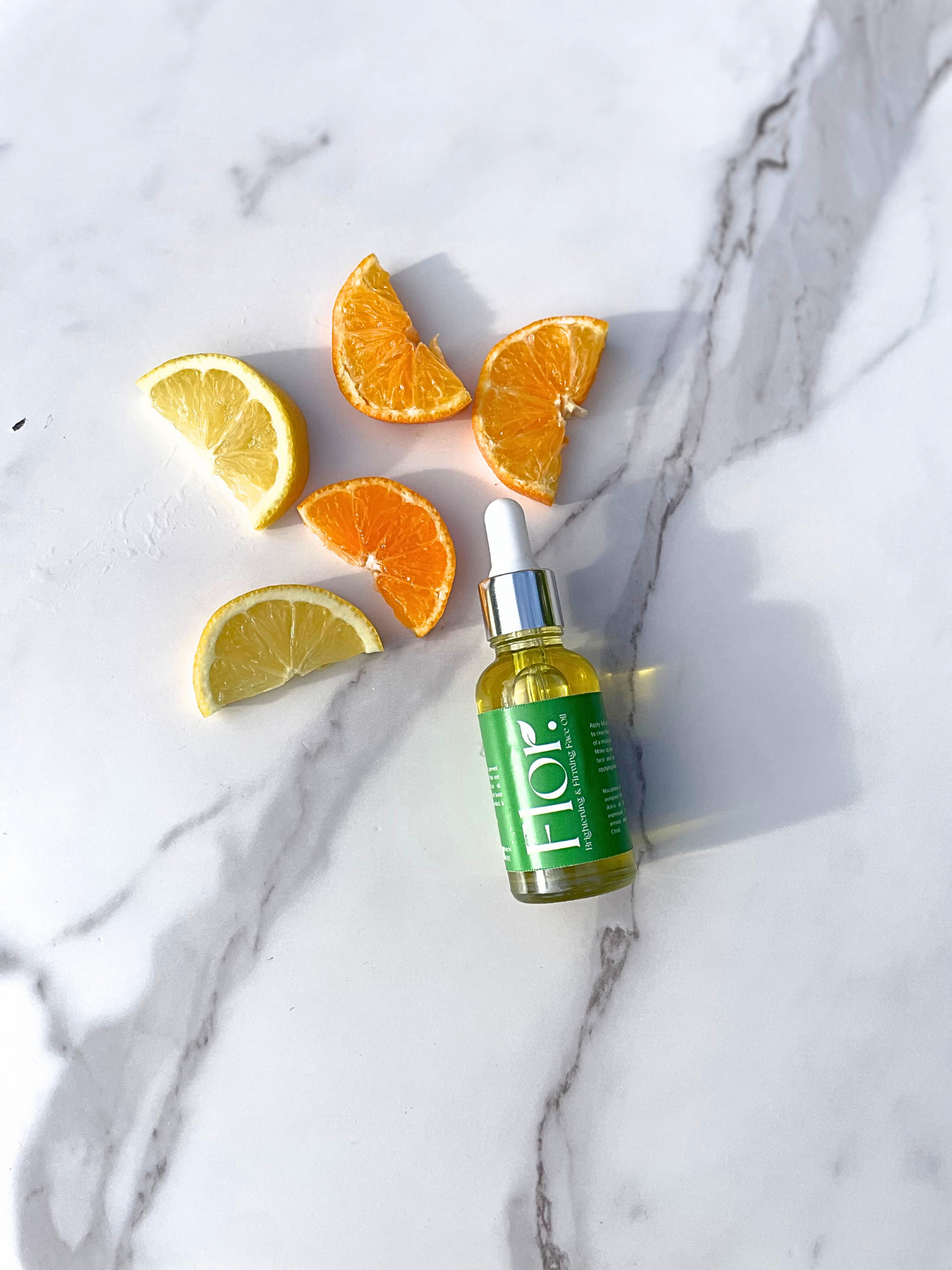 Brightening and firming face oil enriched with vitamin c. Made in small batches in the heat of scotland. 100% natural skincare routine.