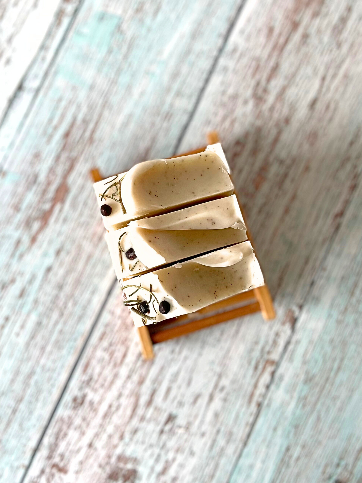 Eucalyptus, Rosemary and Apricot Exfoliating Natural Handmade Soap Bar