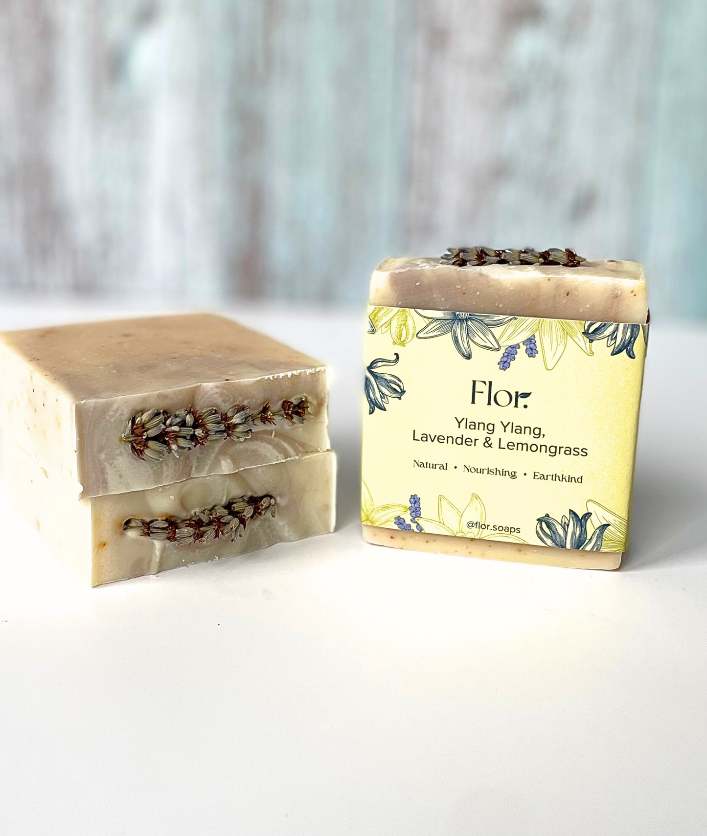Ylang Ylang, Lavender and Lemongrass Natural Handmade Soap Bar