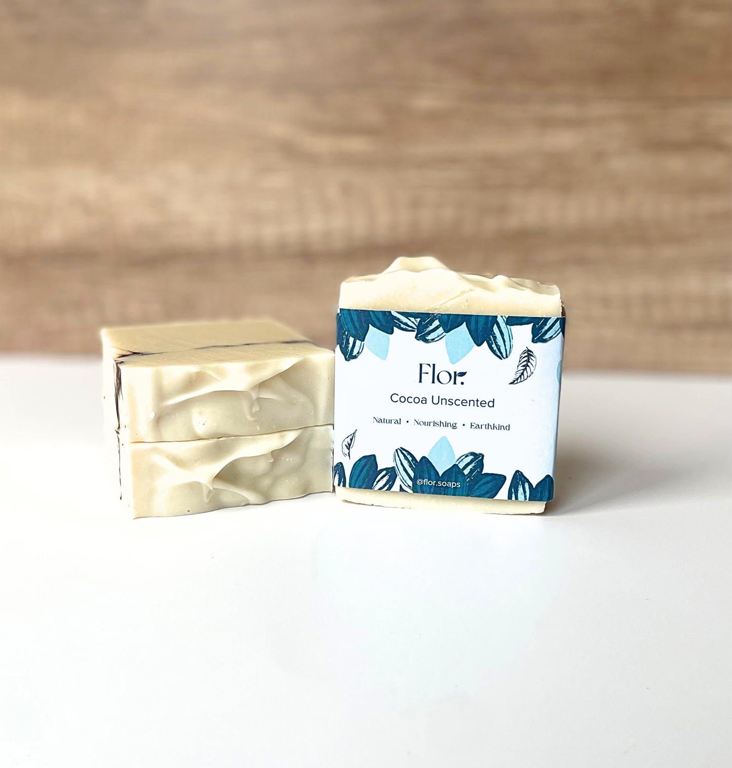 Cocoa Unscented Natural Handmade Soap Bar