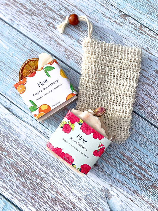 Natural Sisal Soap Pouch